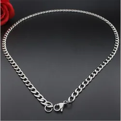 Wholesale Cheap 4MM Stainless Steel NK Figaro Chain Necklace Length 50CM/55CM/60CM/70CM Fashion Cool Party Jewelry For Men