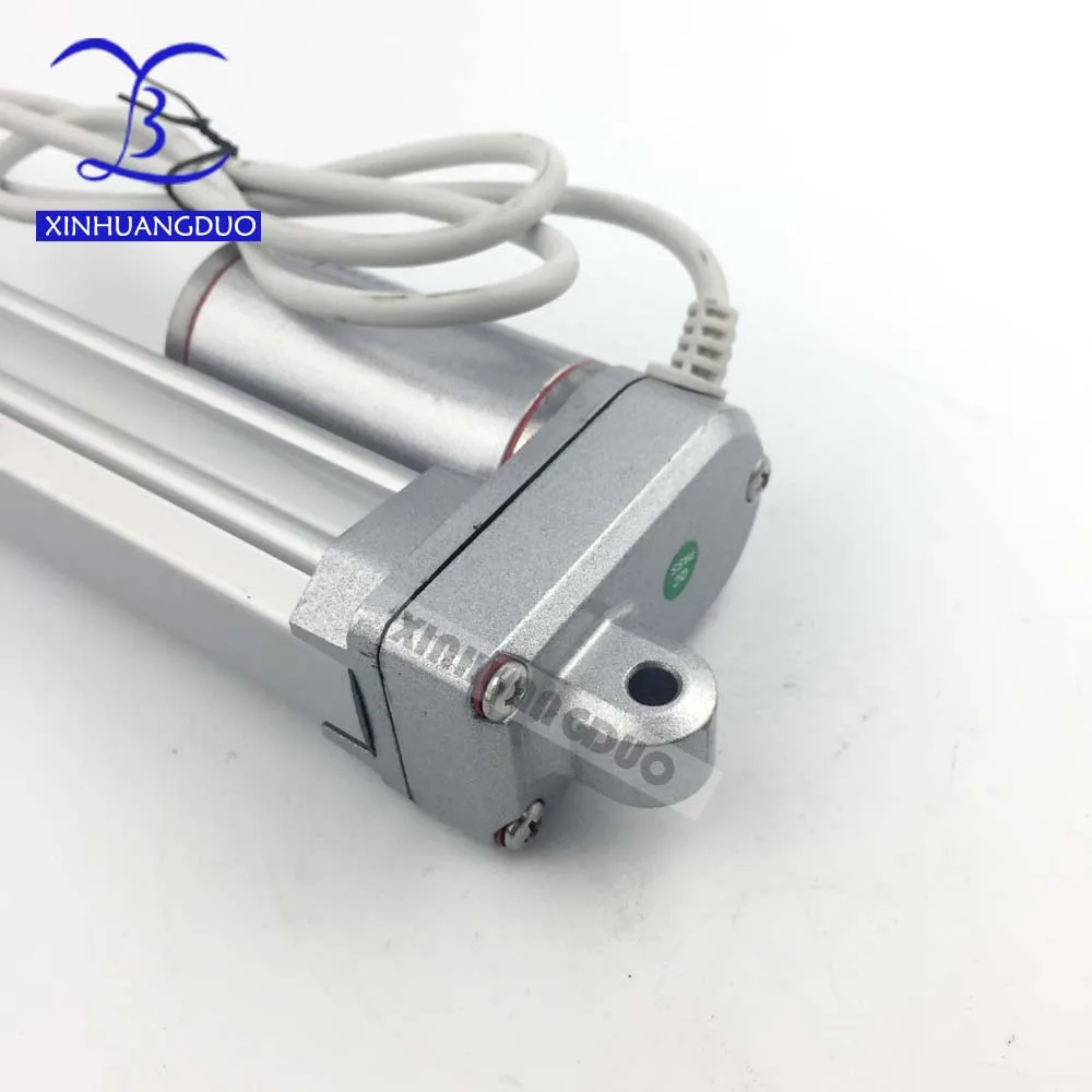 Imagem -05 - Polegada 200 mm Curso dc 12v 24v 12v 24v 50 100 200 300 400 500 750 1200n 120kgs Carga Máxima Atuadores Lineares Elétricos 4