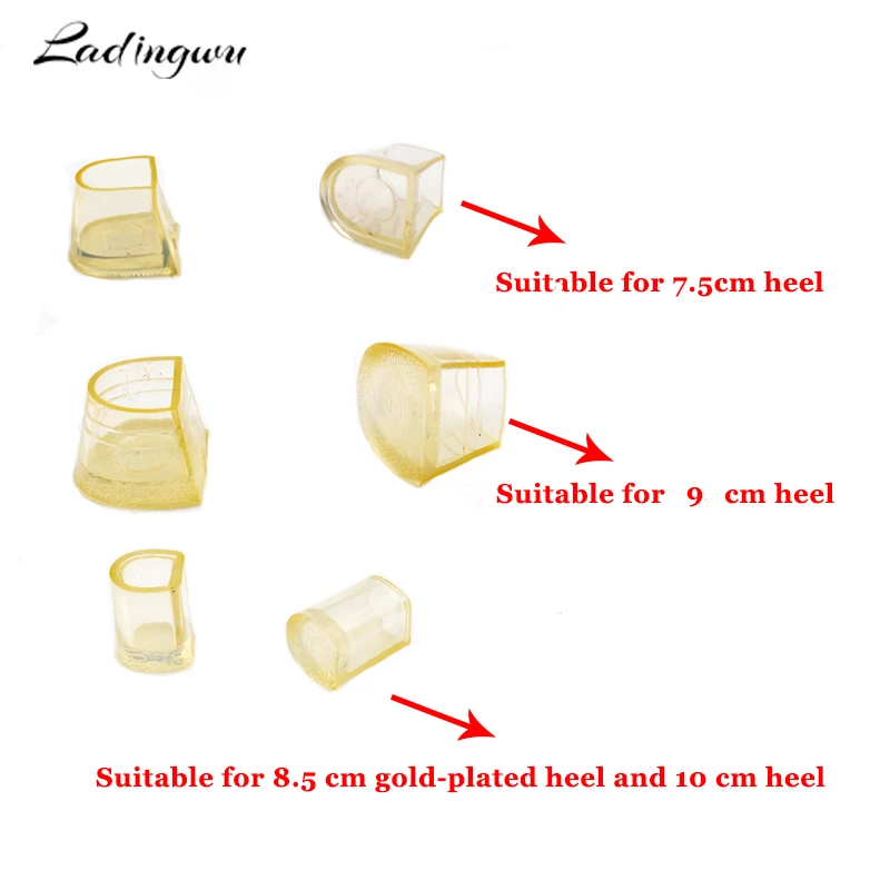 Chaussures de brevLatine en Silicone Antidérapant, Bouchons de Talon de Salle de Bal, Protecteur de Talons Hauts pour 7.5 cm / 9 cm / 10 cm / 8.5 cm