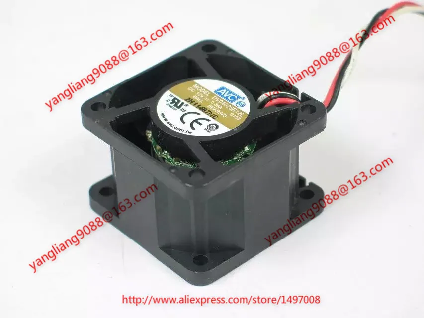 AVC DV04028B12L S153 DC 12V 0.36A 40x40x28mm Server Cooling Fan