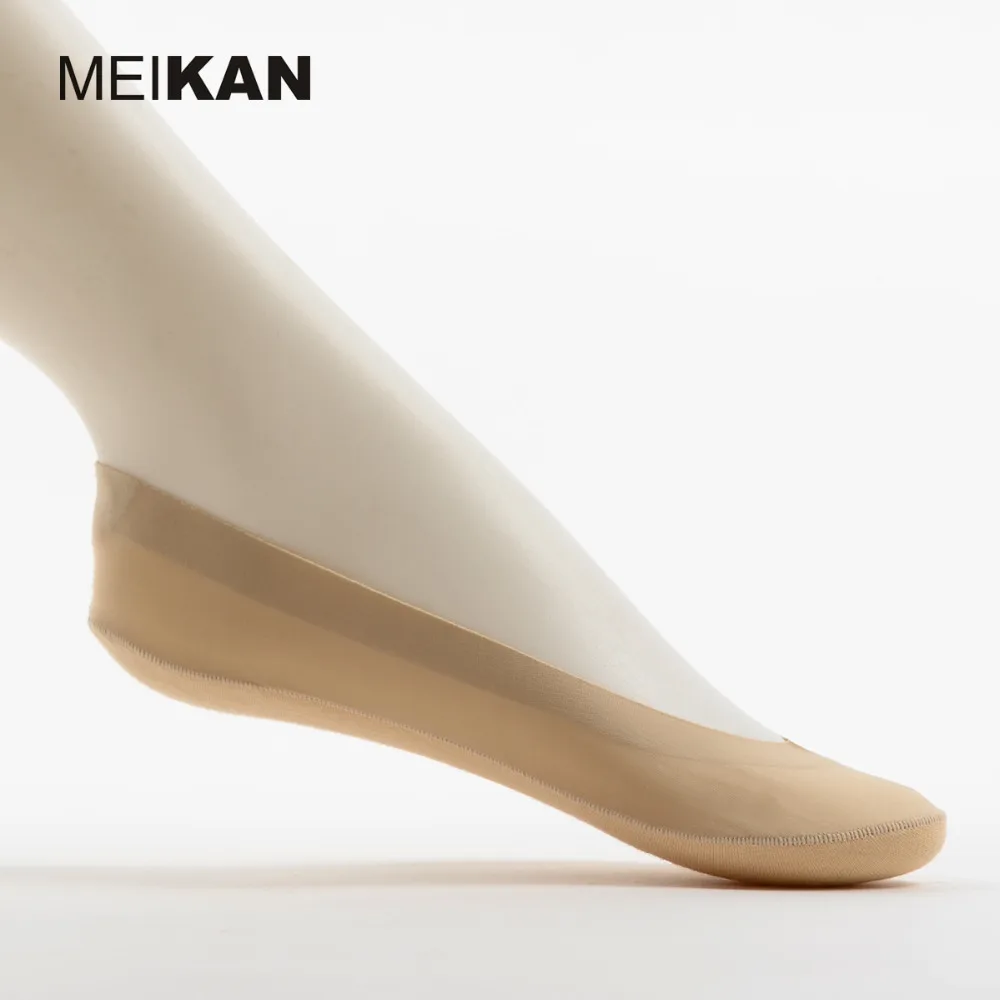 

MEIKANG-Colorful Combed Cotton Socks for Women, Invisible Socks, Ultra-thin, Non-slip Ankle Socks, High Quality, Brand, MK1410