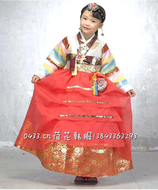 

2020 New Hanbok Girls Dress Korean Original Clothing Stage Performance Clothing Dress