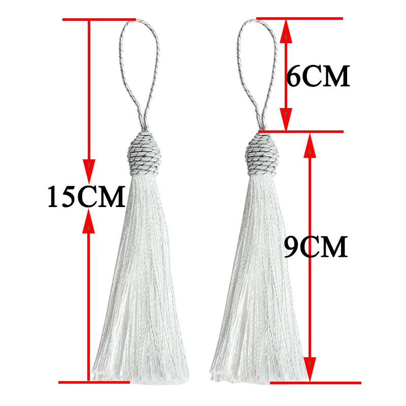 10pcs/lot 13 Colors 15cm Long Silk Tassel Fringe Pendants Chinese Knot Tassels for DIY Jewelry Necklace Making Materials F4000