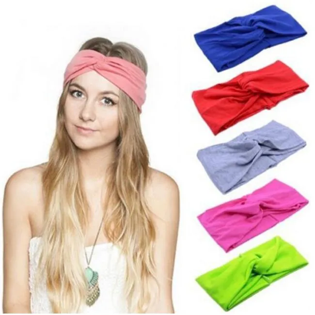 

50pcs! Twist Turban Headband for Women Lady Girls Headbands Headwrap Hairband Headwear Bandana Hair Accessories