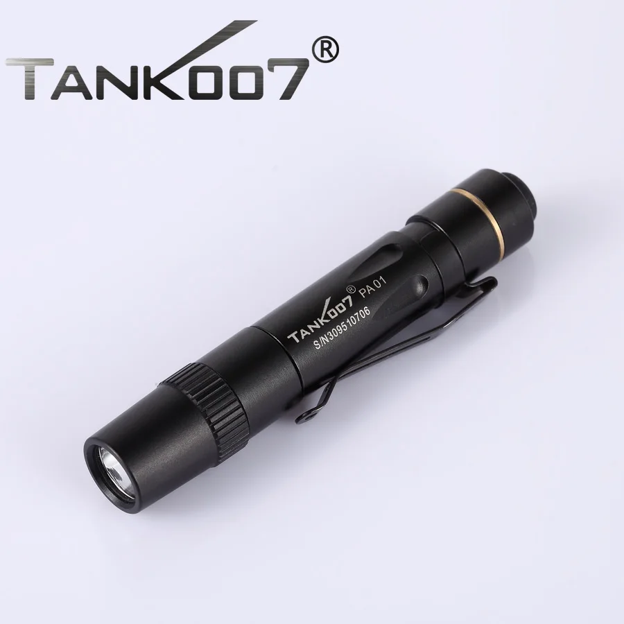 TANK007 PA01 90 Lumens 3Modes ORSAM LED  Flashlight Mini Pocket Clip Medical Light Torch Penlight by AA Battery