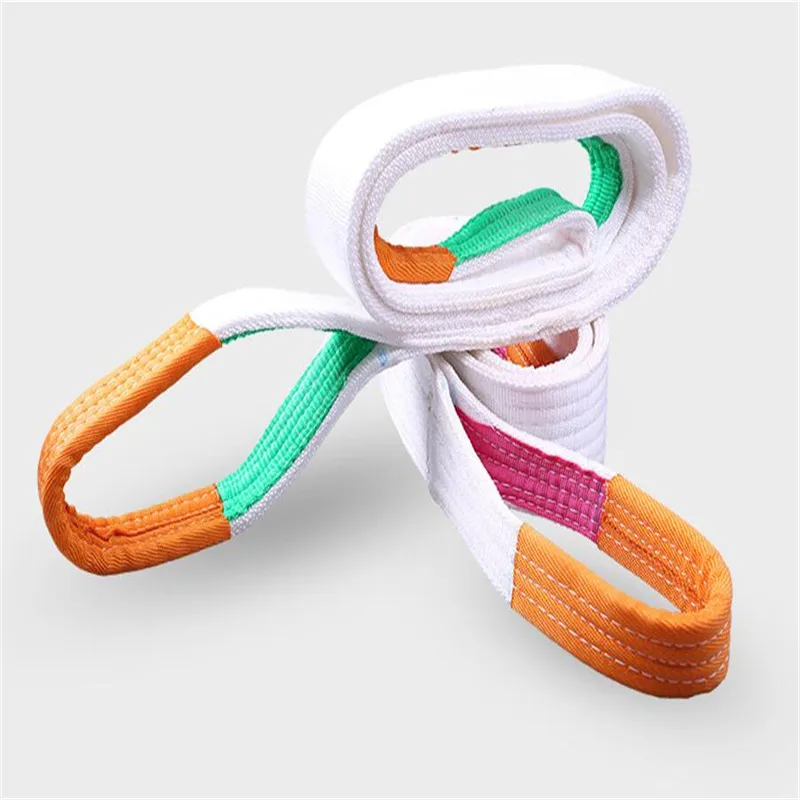 Lifting belt 2T Flat Lifting Webbing Sling Industrial High Strength Cargo Hoisting Belt Webbing Tape Belt Sling Fabric Strap