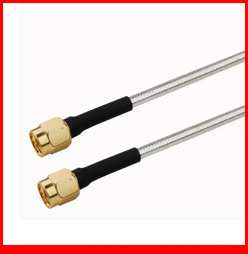 

10pcs/lot 15CM RF Pigtail SMA male to SMA male Semi-rigid cable .141',RG402