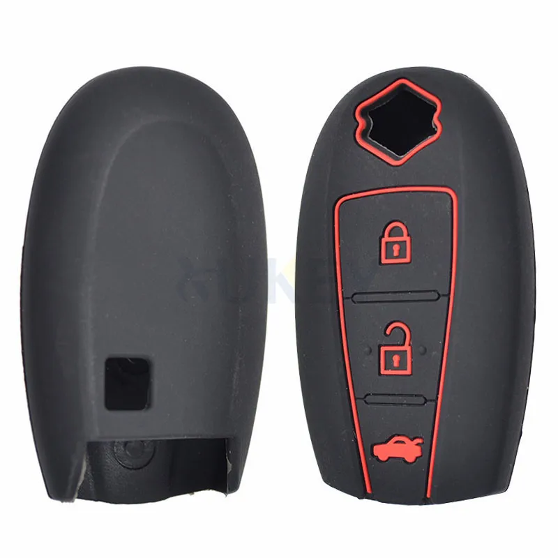 AX 3 Button For Suzuki Swift Sx4 S-Cross Vitara Ciaz Ignis Kizashi Baleno Ertiga Silicone Remote Key Case Fob Shell Cover