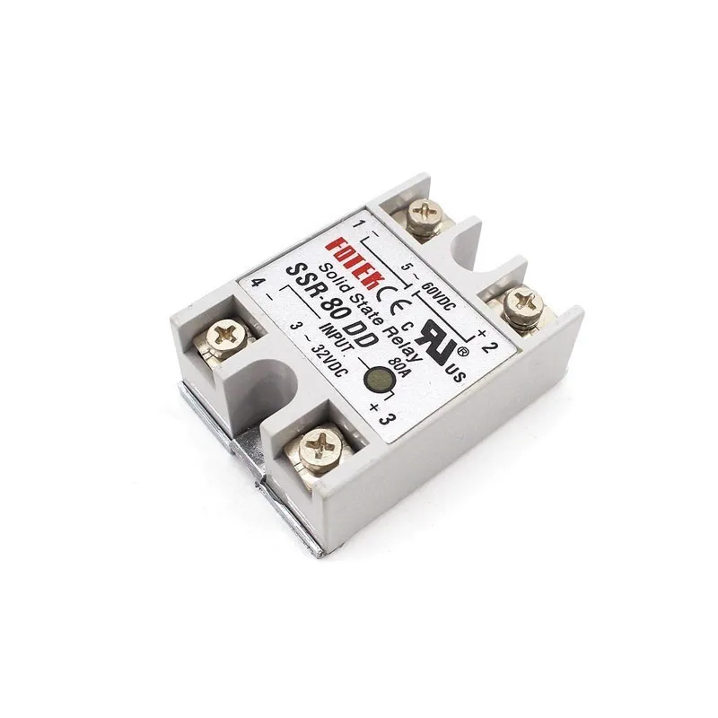 Solid State Relay 12v 24v SSR-60DD SSR-80DD SSR-100DD 60A 80A 100A 3-32V DC TO 5-60V DC SSR 60DD 80DD 100DD Rele Power Supply