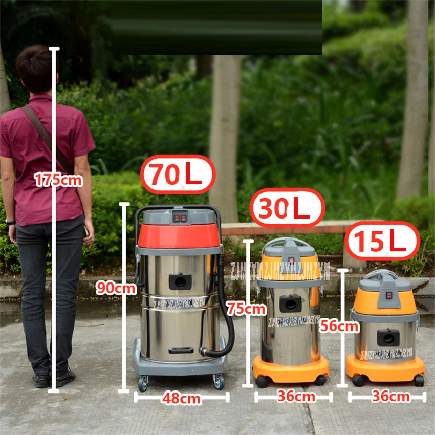 220V/50 Hz  BF502 vacuum cleaner home powerful high power 2000W hotel car wash industrial vacuum suction machine 70 liters