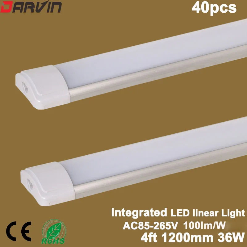 LED Tube 120 Cm Terintegrasi LED Cahaya Bersih Pemurnian Tabung 4ft 36W LED Datar Lampu Batten LED Tabung lampu Lampu