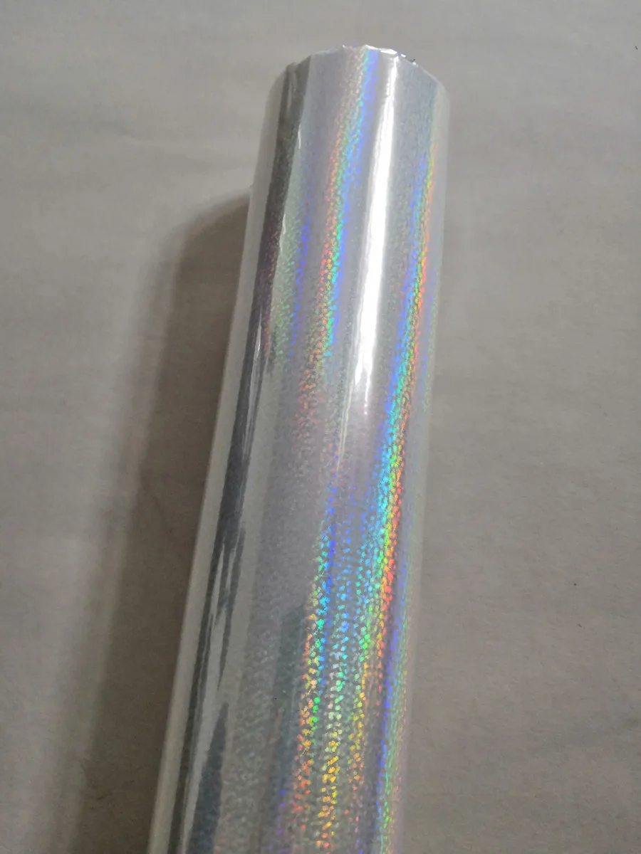 64cm x 120m Holographic foil transparent foil different design mixed stamping foil hot press on paper or plastic  transfer