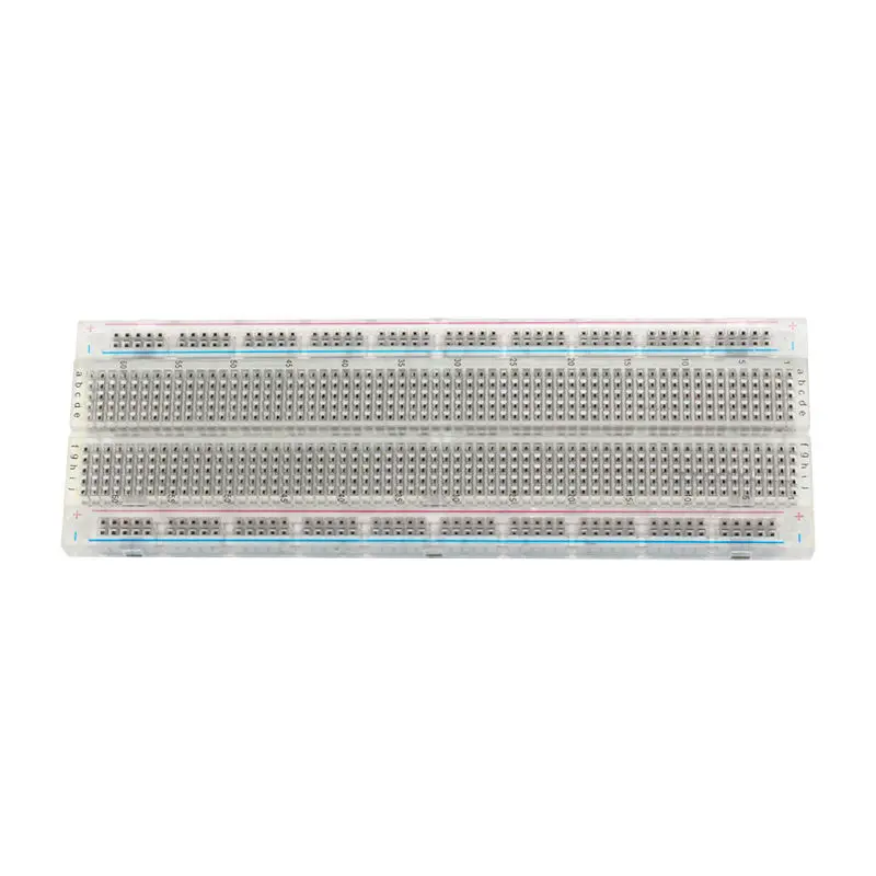 Glyduino Transparent 830 Point MB-102 Solderless Breadboard DIY Electronics for Arduino