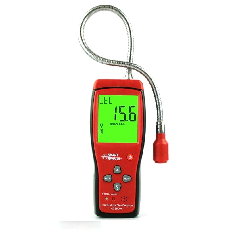 

AS8800A Combustible Gas Leak Detector Natural Coal Methane Toxic Tester Air Quality Monitor Analyzer