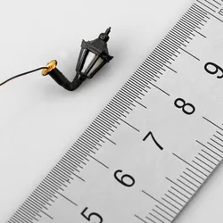 10pcs Delicated 1:200 N Scale Railway Model 3V LED Metal Lamppost Lamps Wall Lights