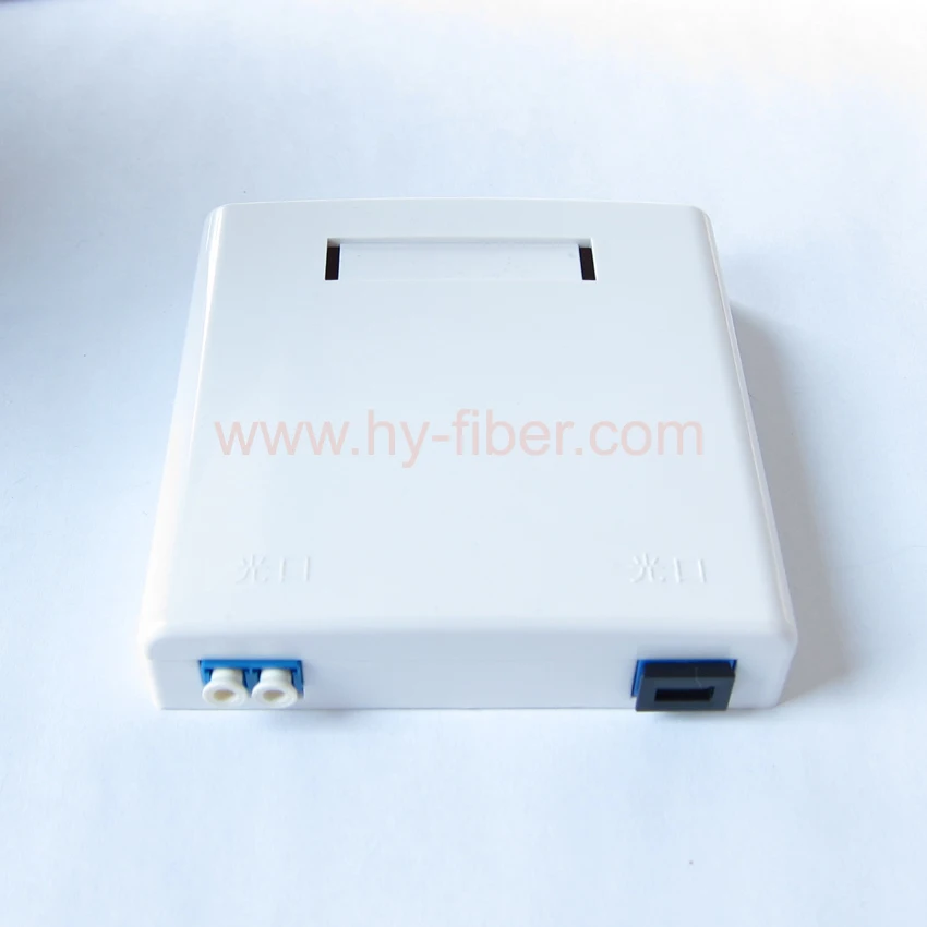 Fiber to the Home Wall Outlet, 2 Core Fiber,8686 Type Desktop Box without Adapter,FTTx Terminall, Optical Face Plate