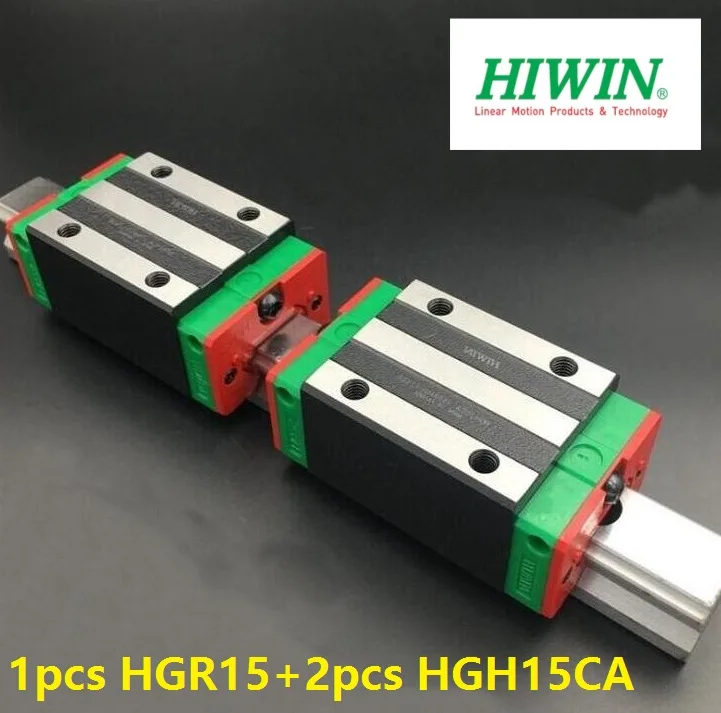 

1pcs Original New Hiwin linear rail guide HGR15 500mm/600mm/700mm/800mm/900mm/1000mm + 2pcs HGH15CA narrow blocks for cnc router