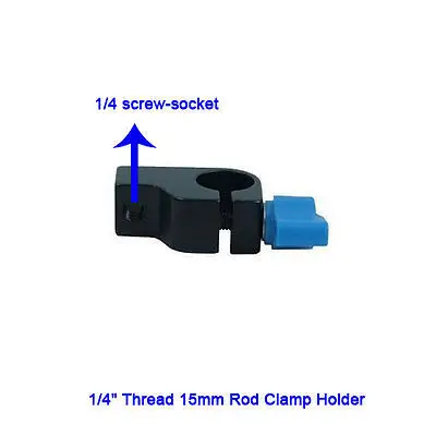 10pcs Mount Rail Block Rod Clamp Rig for 15mm rod DSLR Rig Rail System Follow Focus & 7 11 Magic arm