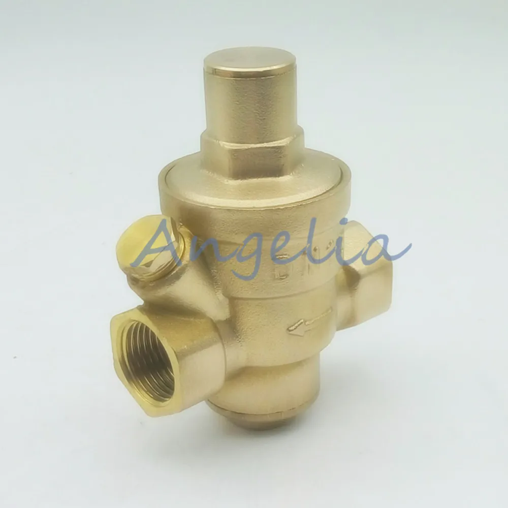 

2-1/2 "BSP DN65 Латунный регулируемый регулятор давления воды Редукционный клапан обслуживания с манометром Регулируемый поток