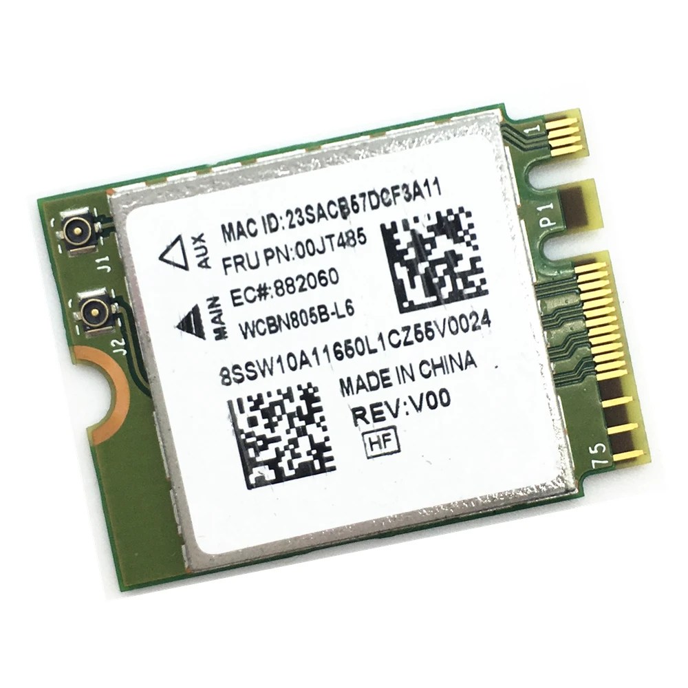 Carte réseau sans fil double bande, wi-fi AC 2.4/5 ghz, Bluetooth 4.0, NGFF 802.11ac, compatible E450/E550