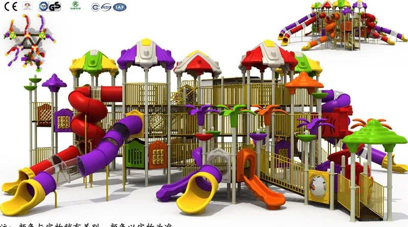 Top Quality Gorgeous Park Playground Equipment CE Certified Big Outdoor Play Facilities m60324