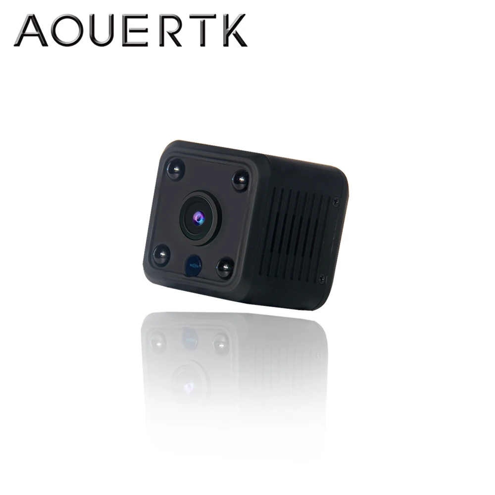 AOUERTK Battery  Camera 720P/1080P Audio record SD Card Slot WiFi  night vision Video IP Camera WiFi Mini CCTV