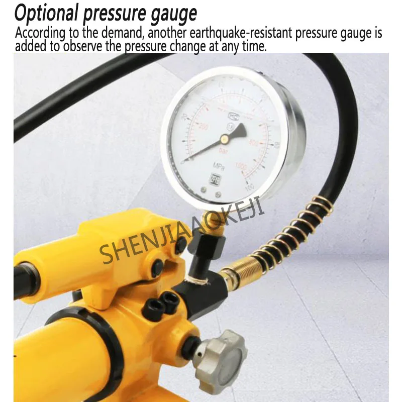 

CP-700-2 Hydraulic high pressure pump Hydraulic hand pump oil pressure pump With pressure gauge 700kg/cm2 1pc