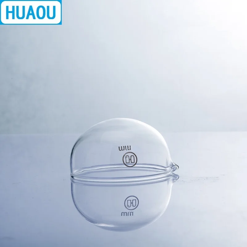 HUAOU-fond rond de plat d'évaporation avec bec, Borosilicate, 150 verre, équipement de chimie de laboratoire, 3.3mm