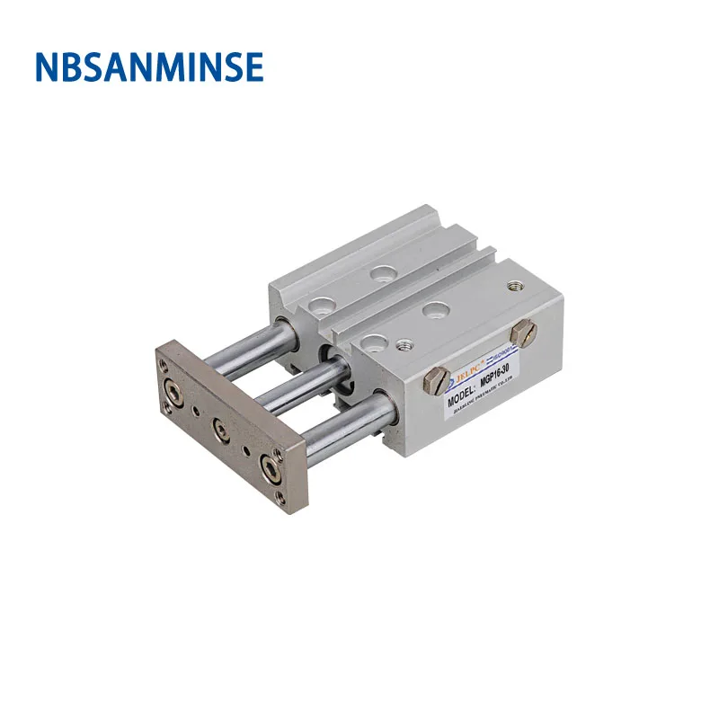 NBSANMINSE MGPL Bore 16mm Compact Guide Cylinder Compressed Air Cylinder SMC Type Double Acting Pneumatic  Air Cylinder