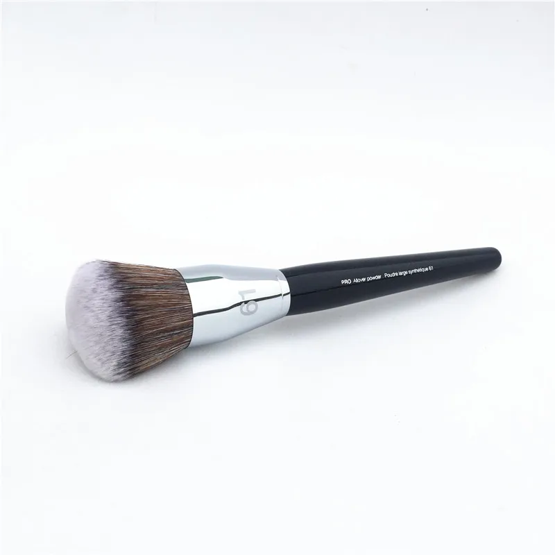 Pro Allover Powder Brush #61 - Soft Dense Hair for Loose & Compact Powder - Beauty Makeup Brush Blender