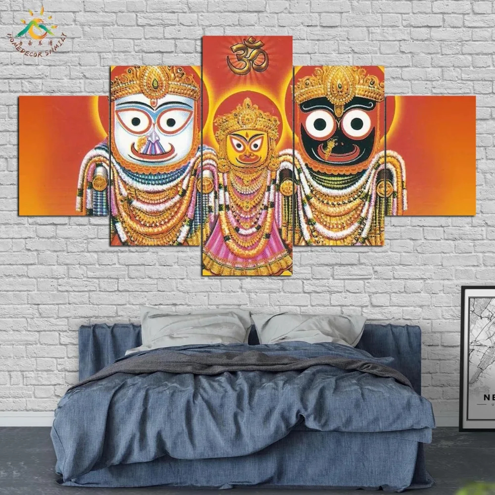 Hindu God Lord Wall Art Prints Canvas Art Painting Modular Picture And Poster Canvas Painting Decoration Home 5 PIECES