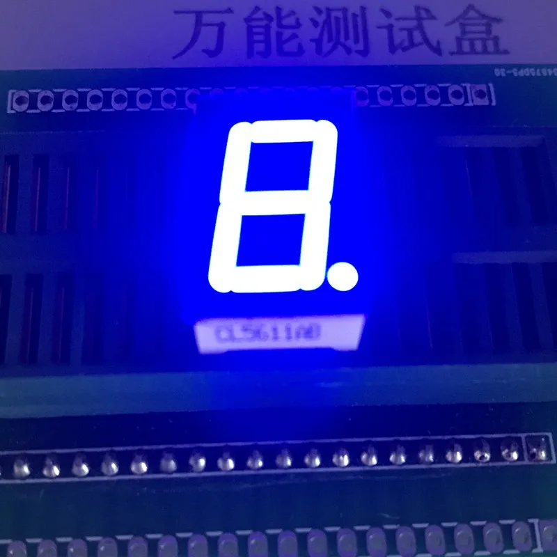 10PCS New and original 1 Bit 0.56 inch Digital Tube LED Display  blue  Light 7 Segment CommonCathode /Anode 5161BB/5161AB