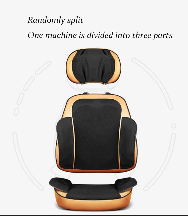 Massage cushion for leaning on of cervical spine massager neck shoulder waist massage chair cushion knead J2216