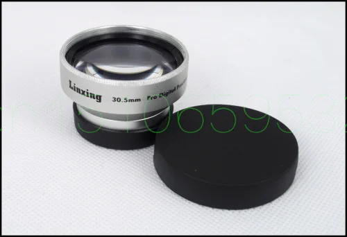 Teleobjetivo telescópico de 30,5mm y 2.0x, lente para videocámara de 30,5mm, 2x plateado