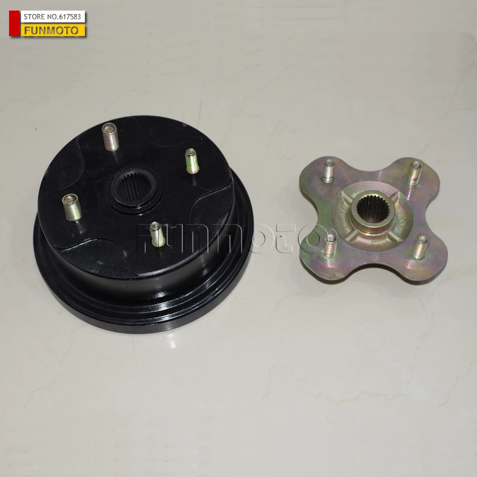 Wheel Hub And  Rear Whee Rim Drum  Brake Cover  27 Tooth Plain Tooth for old model of JS250ATV SSA0-009301-1