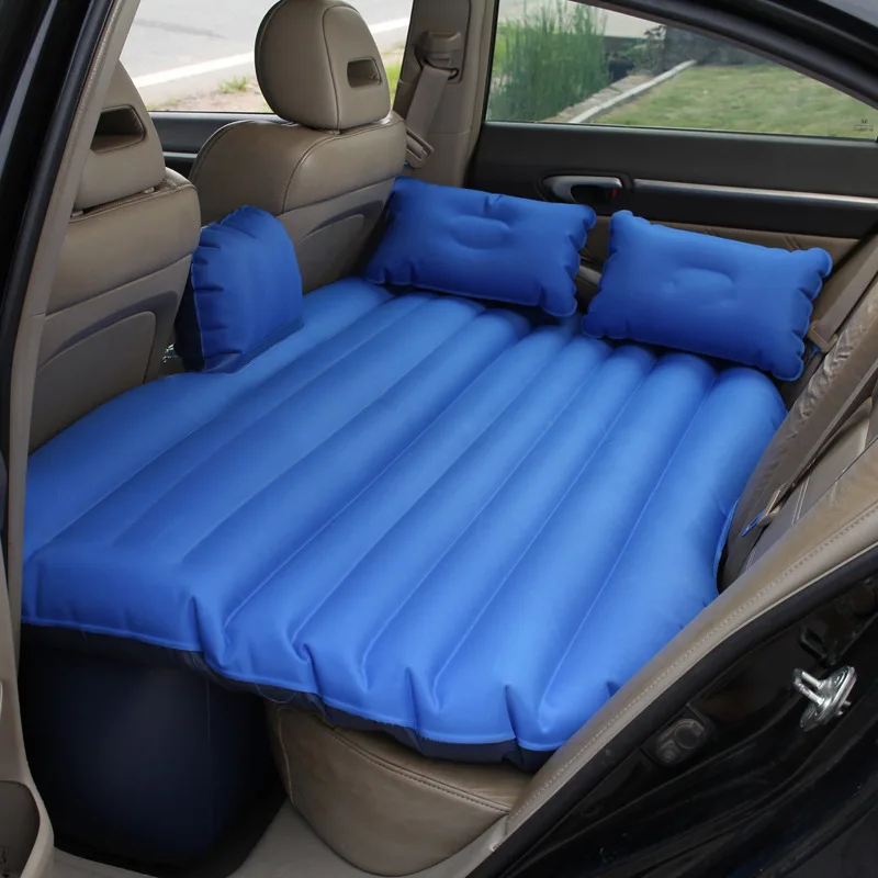 135cm Inflatable Car Bed with pillow/pump Camping Mat Beach Air Mattress Sleeping Bag Tent Pad Lazy Sofa Indoor Outdoor Lounger