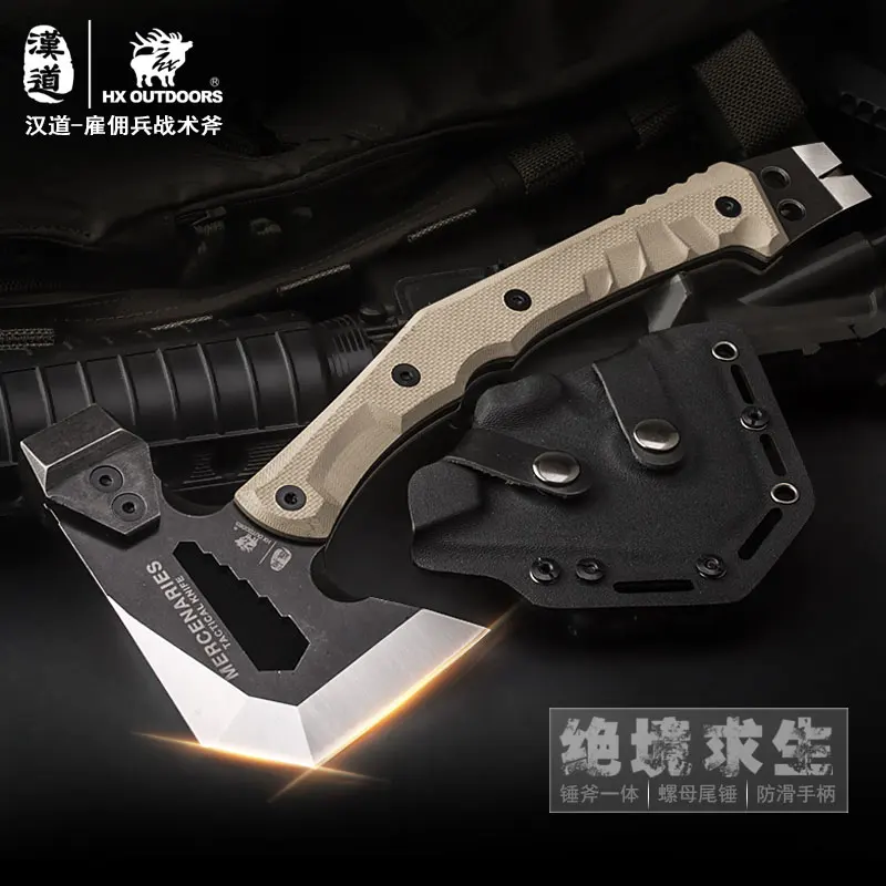 

HX OUTDOORS Rescue Outdoor Multifunctional Axe Camping Hunting Artillery Fire Rescue Axe Hammer FT-02 Outdoor Tactical axes