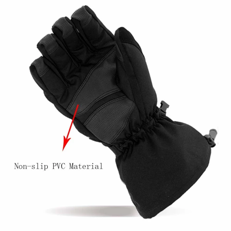 Winter Warm Ski Gloves with Pocket for Men Women Waterproof Windproof Outdoor Riding Motorcycling Hiking Trekking Gloves