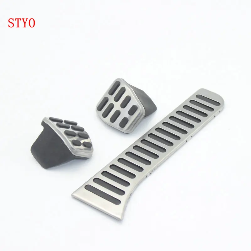 STYO Right hand drive  GOLF 6 MK6 Scirocco JETTA MK5 Octavia Stainless steel AT/MT Pedal (gas+brake + Clutch Pedal cover )