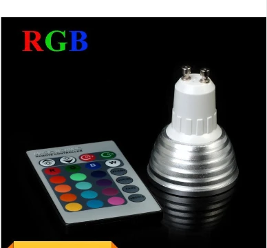 

Wholesale 3W RGB LED Spotlight GU10 E27//E14/MR16 16 colour High Tech LED Lamp Spot light + IR remote control Free shipping