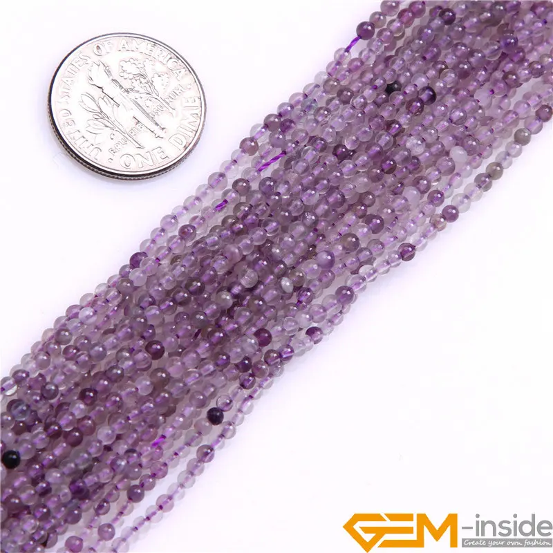 2mm Round Small Beads Natural Stone Beads For Jewelry Making Strand 15 inch DIY Loose Spacer Bead For Bracelet Necklace Making