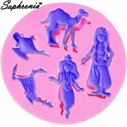 Sophronia Carpet Princess Girls Teapot Camel Silicone Moulds Chocolate Fondant Cake Decorating Gumpaste Chocolate Molds m911