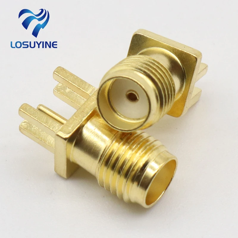 2017 Hot 5pcs End Launch PCB Mount SMA Female Plug Straight RF connector Adapter