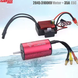 Surpass Hobby 2845 3100KV Waterproof Sensorless Brushless Motor with 35A Brushless ESC for 1:12 RC Car Model