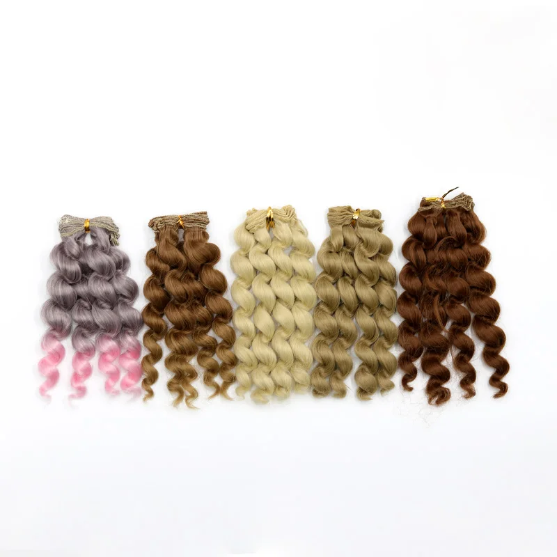 Msiredoll  bjd wig Accessories 1piece 15*100CM doll hair for 1/3 1/4 1/6 1/12 Curly doll hair bjd wig diy Free shipping