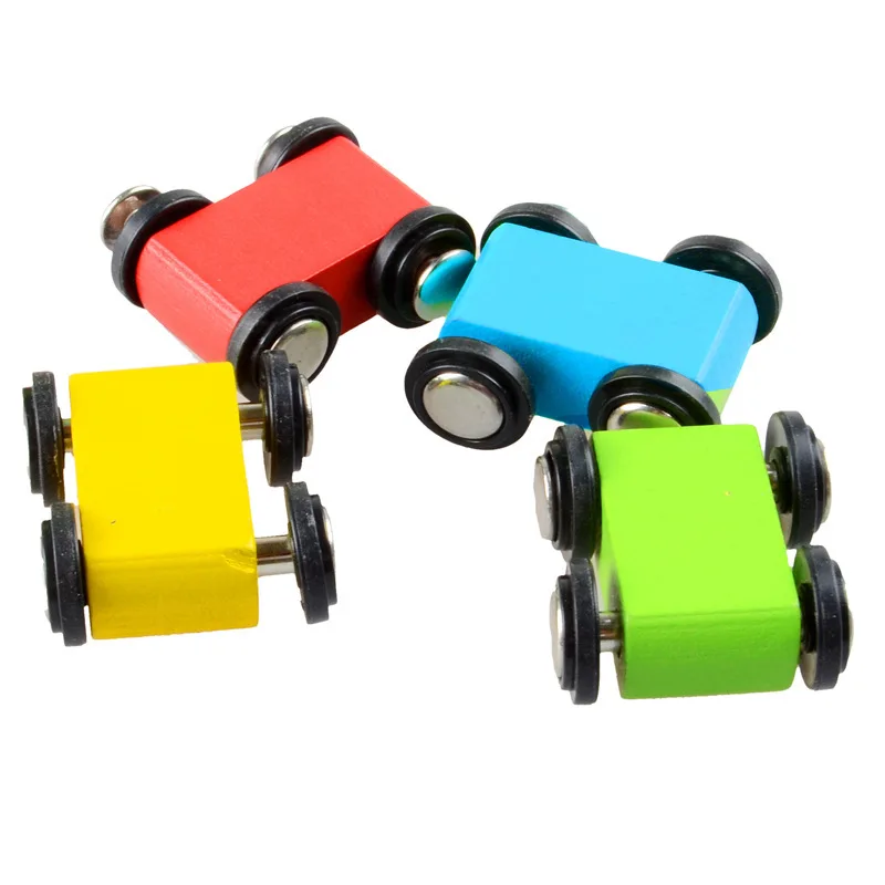 4 Layer Wood Sliding Car Toy Model Building Block for Kids Inertial Slide Car Baby Gift ChildrenToy