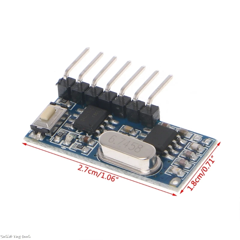 433 MHz RF Code Learning Receiver Module 1527 Wireless 4 Output Channel For Remote Control 4XFD