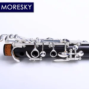 كلارينيت خشب الأبنوس الأكثر احترافا ، 17 أو 18 مفتاحا ، غريناديلا مطلي بالفضة ، خشب صلب ، سيب كلارنت ، بي بي توم ، M9 أفضل 10 كلارينيت خشب مورسكي مبيعا - رقم 7