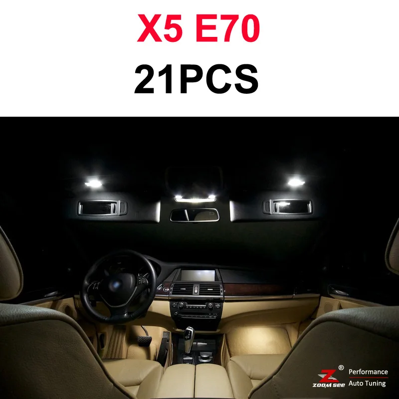 100% Perfect White Error Free Canbus LED bulb interior map dome light Kit for BMW X1 E84 X3 E83 F25 X5 E53 E70 X6 E71 (00-15)