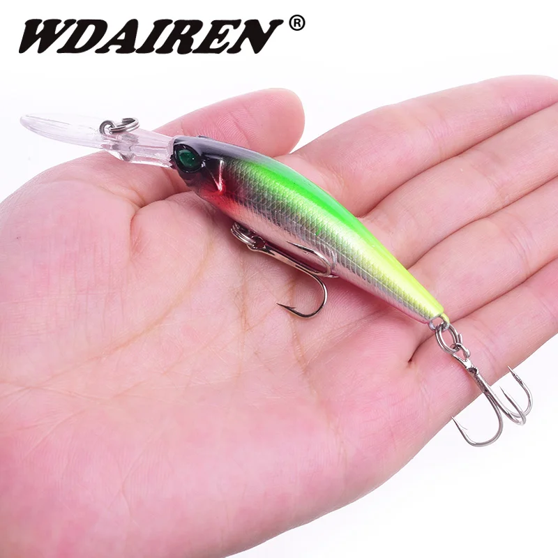 1Pcs Minnow Fishing Lure Floating water Laser Hard Artificial Bait 9.4cm 6g Fishing Wobblers Carp Bait Crankbaits Fishing Tackle
